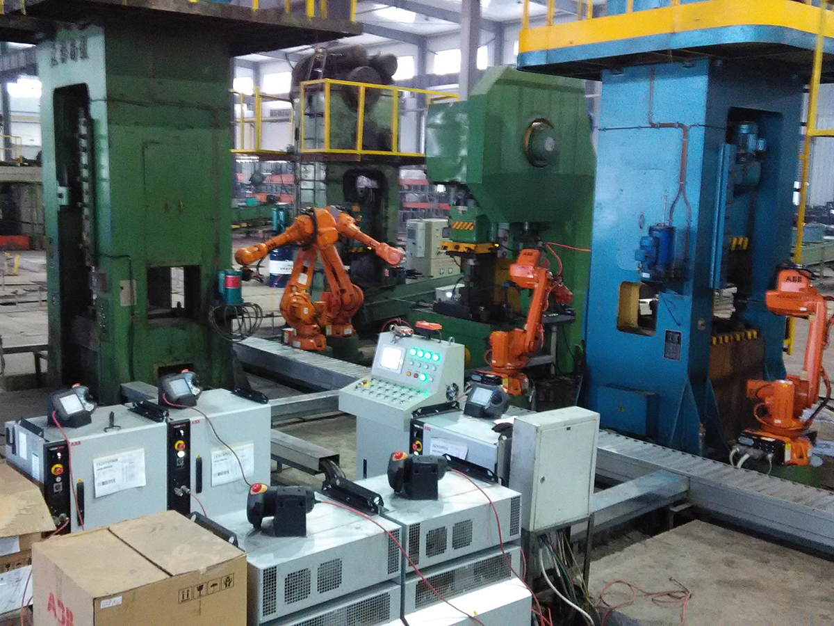 J58K electric forging automatic line on site